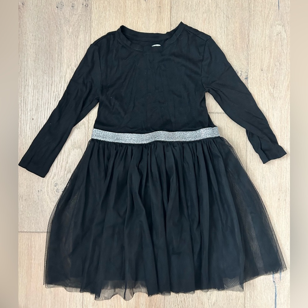 GAP black dress with tulle